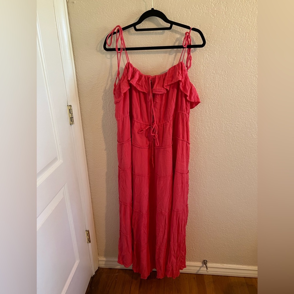 Anthropologie Pink Dress w/Cutout